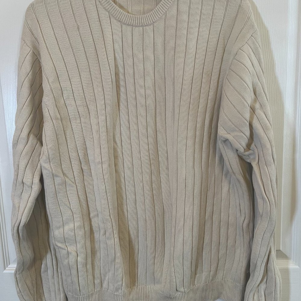 IZOD beige LS sweater